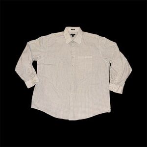 Van Heusen Men's Checkered Shirt - Black and White